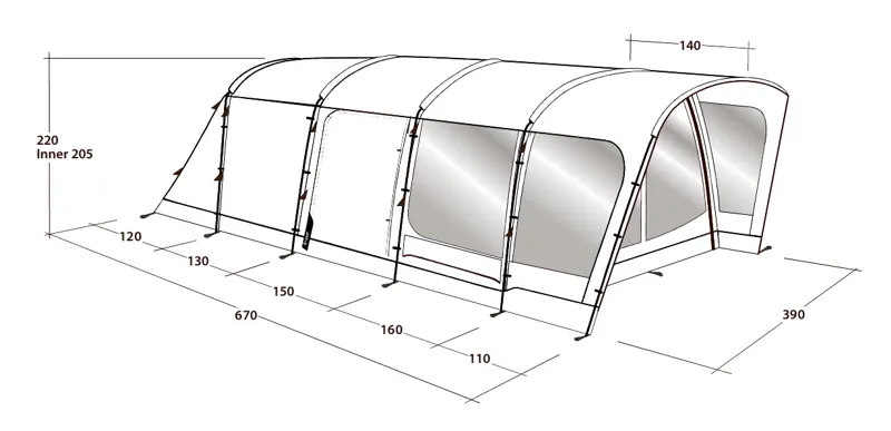 Outwell Colorado 6PE Tent - 2021 Model-5